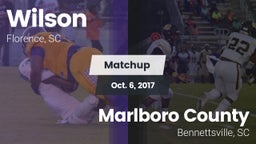 Matchup: Wilson vs. Marlboro County  2017