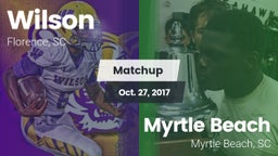 Matchup: Wilson vs. Myrtle Beach  2017