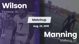 Matchup: Wilson vs. Manning  2018