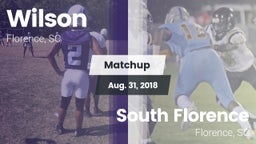 Matchup: Wilson vs. South Florence  2018