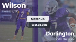 Matchup: Wilson vs. Darlington  2018