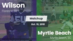 Matchup: Wilson vs. Myrtle Beach  2018