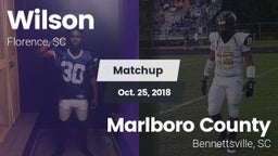 Matchup: Wilson vs. Marlboro County  2018