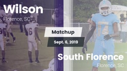 Matchup: Wilson vs. South Florence  2019
