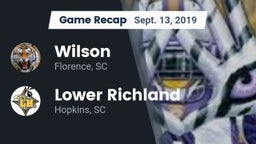 Recap: Wilson  vs. Lower Richland  2019