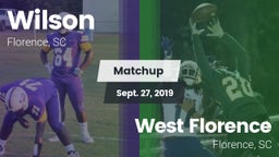 Matchup: Wilson vs. West Florence  2019