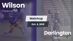 Matchup: Wilson vs. Darlington  2019