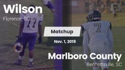 Matchup: Wilson vs. Marlboro County  2019