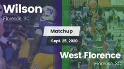 Matchup: Wilson vs. West Florence  2020
