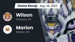 Recap: Wilson  vs. Marion  2022