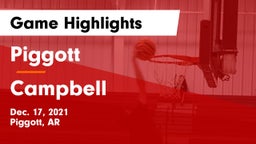 Piggott  vs Campbell  Game Highlights - Dec. 17, 2021