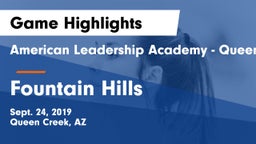 American Leadership Academy - Queen Creek vs Fountain Hills  Game Highlights - Sept. 24, 2019