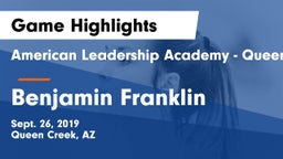 American Leadership Academy - Queen Creek vs Benjamin Franklin  Game Highlights - Sept. 26, 2019