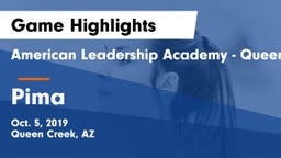 American Leadership Academy - Queen Creek vs Pima  Game Highlights - Oct. 5, 2019