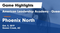 American Leadership Academy - Queen Creek vs Phoenix North  Game Highlights - Oct. 5, 2019
