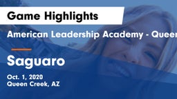 American Leadership Academy - Queen Creek vs Saguaro  Game Highlights - Oct. 1, 2020
