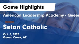 American Leadership Academy - Queen Creek vs Seton Catholic  Game Highlights - Oct. 6, 2020