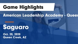 American Leadership Academy - Queen Creek vs Saguaro  Game Highlights - Oct. 20, 2020