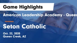 American Leadership Academy - Queen Creek vs Seton Catholic  Game Highlights - Oct. 22, 2020