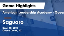 American Leadership Academy - Queen Creek vs Saguaro  Game Highlights - Sept. 30, 2021