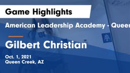 American Leadership Academy - Queen Creek vs Gilbert Christian  Game Highlights - Oct. 1, 2021
