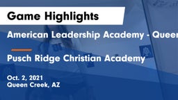 American Leadership Academy - Queen Creek vs Pusch Ridge Christian Academy  Game Highlights - Oct. 2, 2021