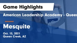 American Leadership Academy - Queen Creek vs Mesquite  Game Highlights - Oct. 13, 2021