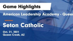 American Leadership Academy - Queen Creek vs Seton Catholic  Game Highlights - Oct. 21, 2021