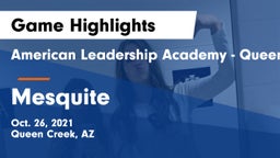 American Leadership Academy - Queen Creek vs Mesquite  Game Highlights - Oct. 26, 2021