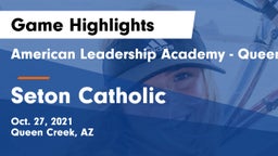 American Leadership Academy - Queen Creek vs Seton Catholic  Game Highlights - Oct. 27, 2021