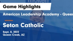 American Leadership Academy - Queen Creek vs Seton Catholic  Game Highlights - Sept. 8, 2022