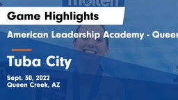 American Leadership Academy - Queen Creek vs Tuba City  Game Highlights - Sept. 30, 2022