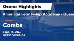 American Leadership Academy - Queen Creek vs Combs  Game Highlights - Sept. 11, 2023