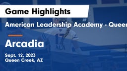 American Leadership Academy - Queen Creek vs Arcadia  Game Highlights - Sept. 12, 2023