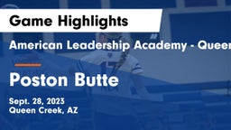 American Leadership Academy - Queen Creek vs Poston Butte  Game Highlights - Sept. 28, 2023