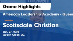 American Leadership Academy - Queen Creek vs Scottsdale Christian Game Highlights - Oct. 27, 2023