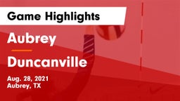 Aubrey  vs Duncanville  Game Highlights - Aug. 28, 2021