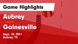 Aubrey  vs Gainesville  Game Highlights - Sept. 10, 2021
