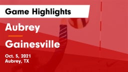 Aubrey  vs Gainesville  Game Highlights - Oct. 5, 2021