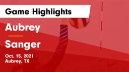 Aubrey  vs Sanger  Game Highlights - Oct. 15, 2021