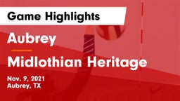 Aubrey  vs Midlothian Heritage  Game Highlights - Nov. 9, 2021