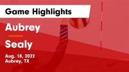 Aubrey  vs Sealy Game Highlights - Aug. 18, 2022