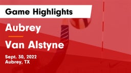Aubrey  vs Van Alstyne  Game Highlights - Sept. 30, 2022