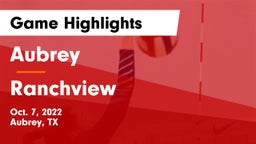 Aubrey  vs Ranchview  Game Highlights - Oct. 7, 2022