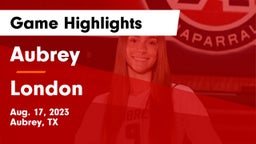 Aubrey  vs London Game Highlights - Aug. 17, 2023