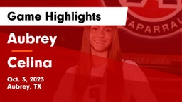 Aubrey  vs Celina  Game Highlights - Oct. 3, 2023