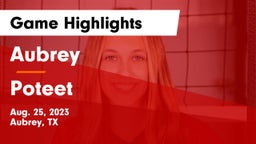 Aubrey  vs Poteet Game Highlights - Aug. 25, 2023