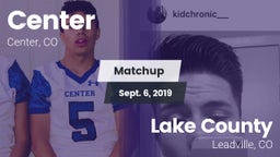 Matchup: Center vs. Lake County  2019
