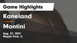 Kaneland  vs Montini Game Highlights - Aug. 27, 2022