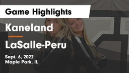 Kaneland  vs LaSalle-Peru  Game Highlights - Sept. 6, 2022